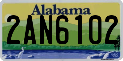 AL license plate 2AN6102