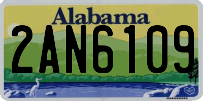 AL license plate 2AN6109