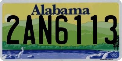 AL license plate 2AN6113
