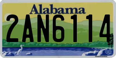 AL license plate 2AN6114