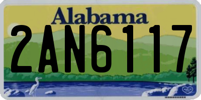 AL license plate 2AN6117