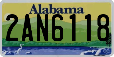 AL license plate 2AN6118