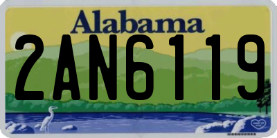 AL license plate 2AN6119