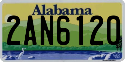 AL license plate 2AN6120
