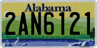 AL license plate 2AN6121