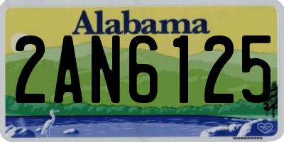 AL license plate 2AN6125