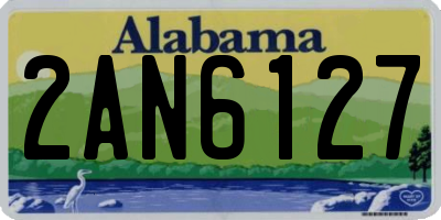 AL license plate 2AN6127