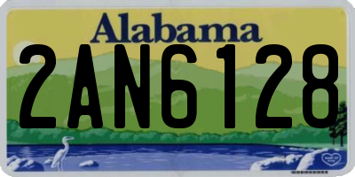 AL license plate 2AN6128
