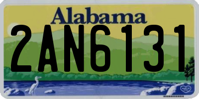 AL license plate 2AN6131
