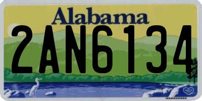 AL license plate 2AN6134