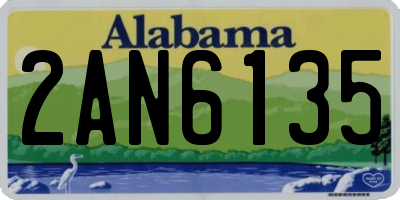 AL license plate 2AN6135