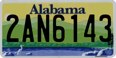 AL license plate 2AN6143