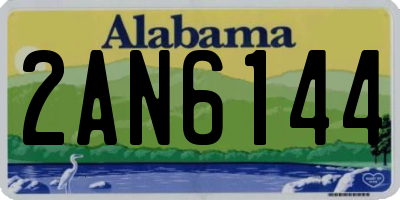 AL license plate 2AN6144