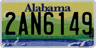 AL license plate 2AN6149