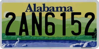 AL license plate 2AN6152