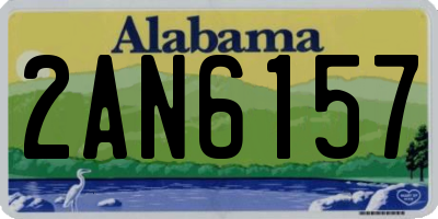 AL license plate 2AN6157