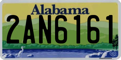 AL license plate 2AN6161