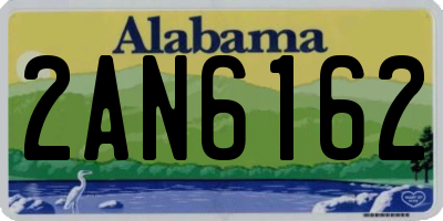 AL license plate 2AN6162