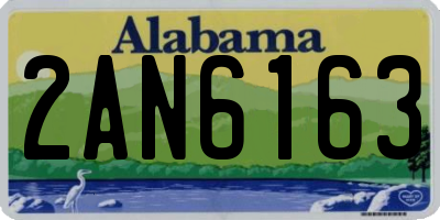 AL license plate 2AN6163