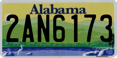 AL license plate 2AN6173
