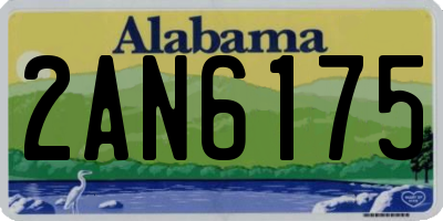 AL license plate 2AN6175