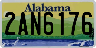 AL license plate 2AN6176
