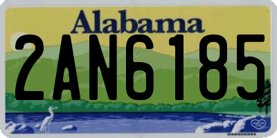 AL license plate 2AN6185