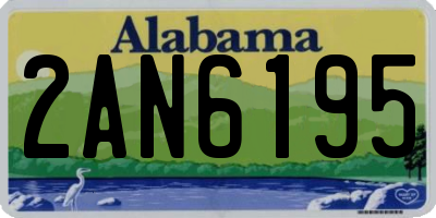 AL license plate 2AN6195