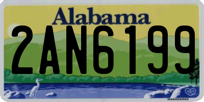 AL license plate 2AN6199