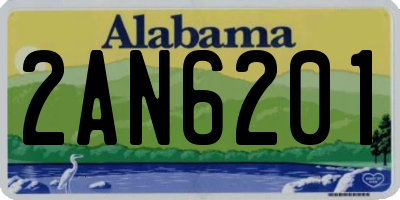 AL license plate 2AN6201