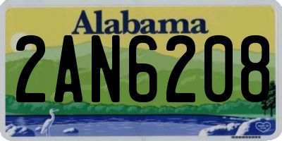AL license plate 2AN6208