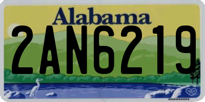 AL license plate 2AN6219