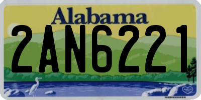 AL license plate 2AN6221