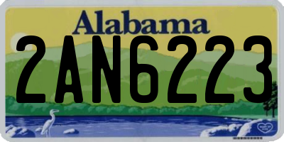 AL license plate 2AN6223