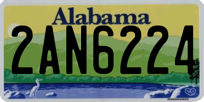 AL license plate 2AN6224