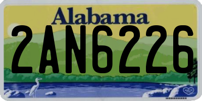 AL license plate 2AN6226