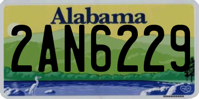 AL license plate 2AN6229