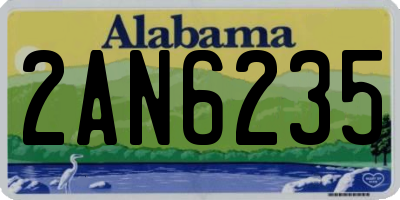 AL license plate 2AN6235