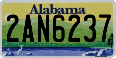 AL license plate 2AN6237