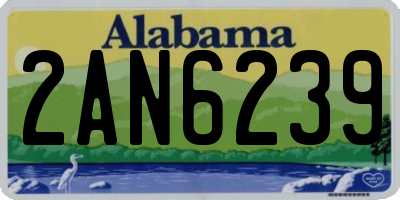 AL license plate 2AN6239