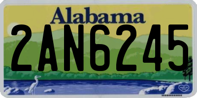 AL license plate 2AN6245