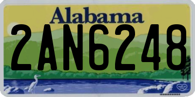 AL license plate 2AN6248