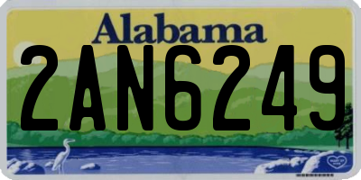 AL license plate 2AN6249