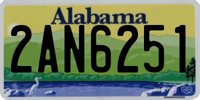 AL license plate 2AN6251