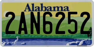 AL license plate 2AN6252