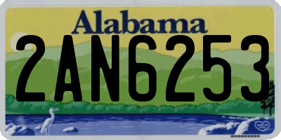 AL license plate 2AN6253