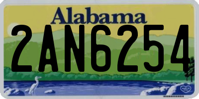 AL license plate 2AN6254