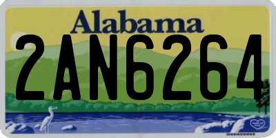 AL license plate 2AN6264