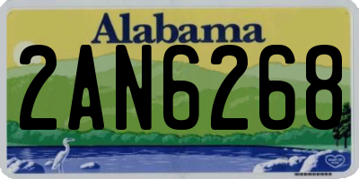 AL license plate 2AN6268