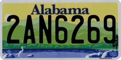 AL license plate 2AN6269